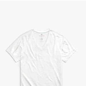Mack Weldon 18 hour Jersey White V-Neck T-Shirt